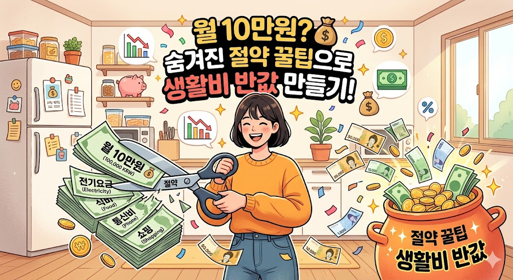 월 10만원 절약 비법: 숨겨진 꿀팁으로 한 달 생활비 반값 만들기