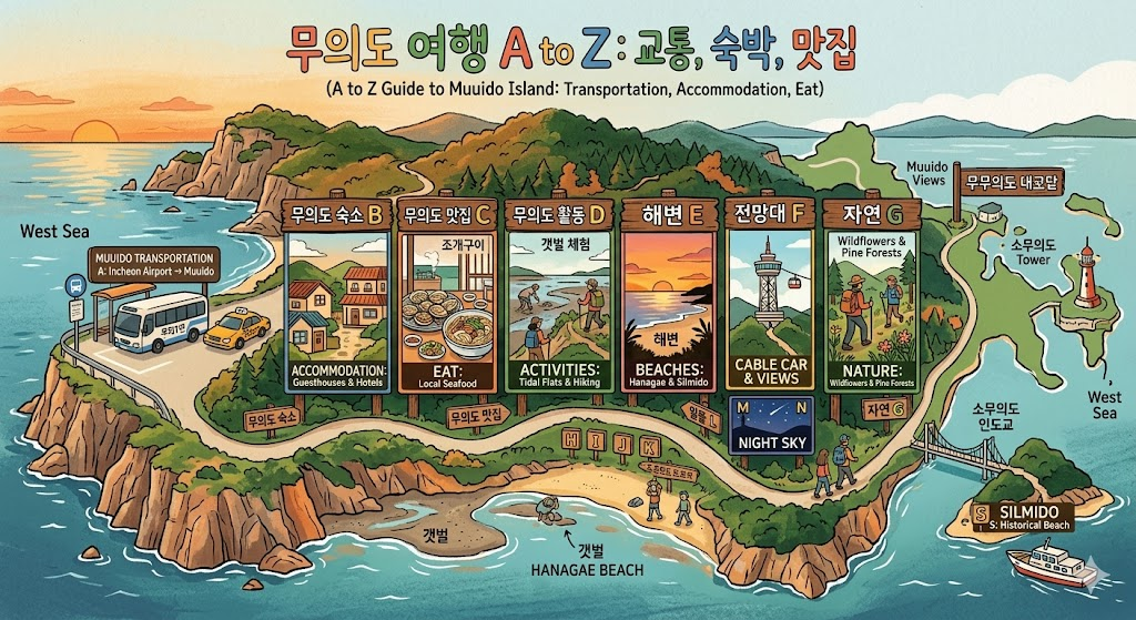 무의도 숨은 명소 2026: 현지인 추천 밤하늘 & 일몰 코스