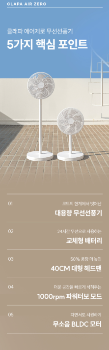 클래파 배터리 분리형 무선 선풍기: 무소음 BLDC 스탠드 및 3D 회전 완벽 가이드