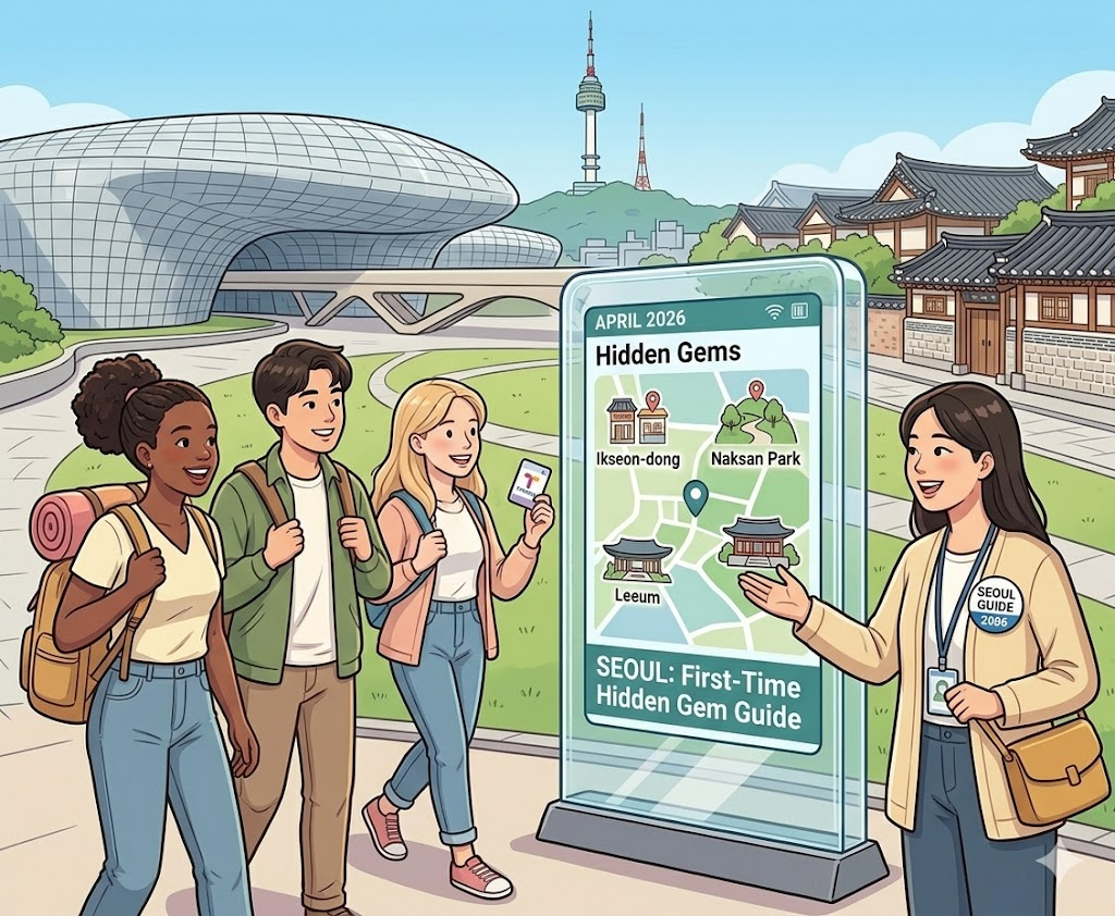 Spring Blooms and Traditional Hanok Charm